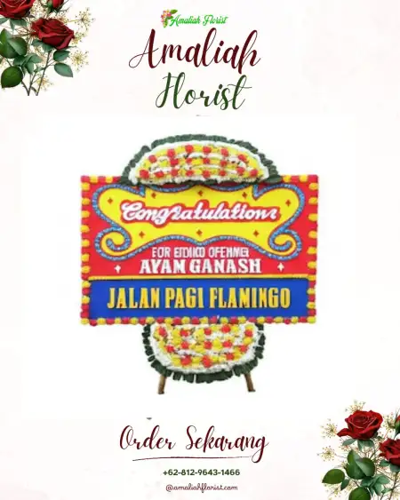 Sewa Papan Bunga Watervang